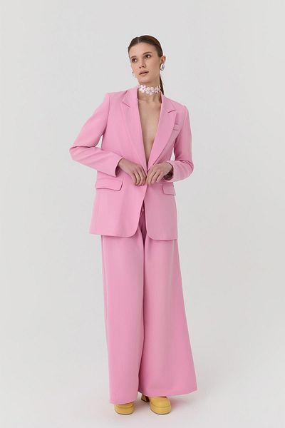 Quzu Oversize Blazer Jacket Pink