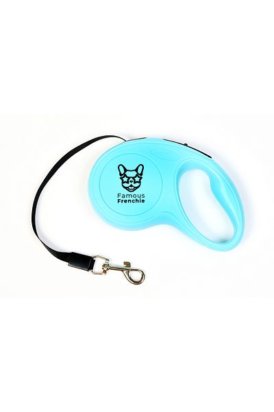Famous Frenchie Retractable leash, Famous Frenchie, blue