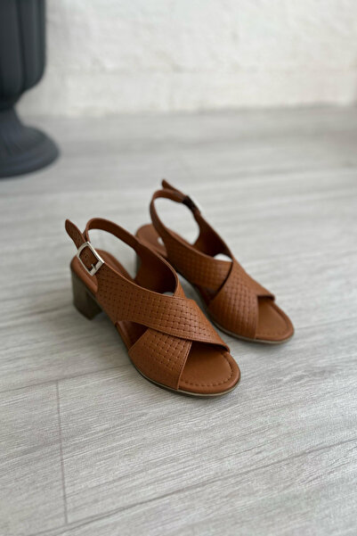 ERDİ AKAY Women's Genuine Leather Comfort Sandals