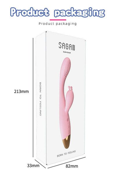 WildFashion Vibrator dublu, tip IEPURAS, cu functie de incalzire Max Pleasure, Roz TOY329-5