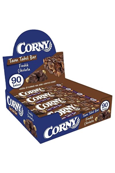 CORNY Çikolata Fındık Tam Tahıl Bar 20 g x 12 Adet