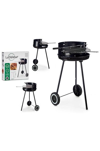 la dehesa La Dehesa adjustable round grill on wheels 42.5 x 41.5 x 71 cm