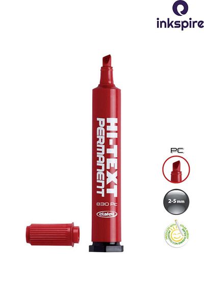 inkspire Cut Tip Permanent Marker Pen 2Pcs Hi-Text Flat Tip Acetate Marker Marking Parcel Drawing Sack