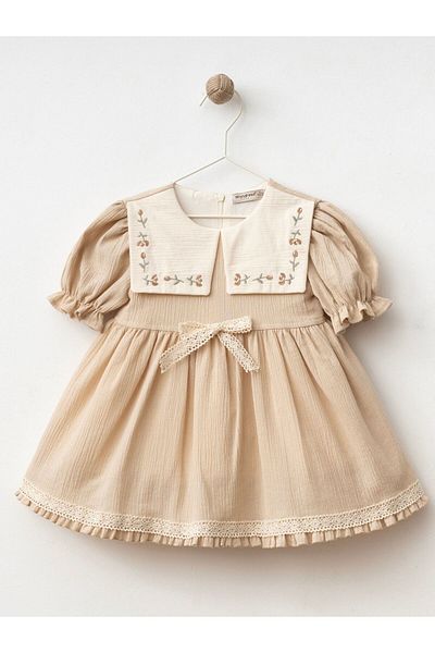 Cherrys Bebek Square Embroidered Crinkle