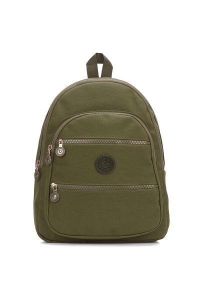 Av A Dos Crinkle Waterproof Fabric Unisex Black School Backpack Primary School - Ortakul - High School