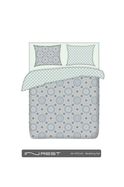 INREST Cordova Duvet Cover Set (Without Filling) Cotton 100% King Size 230x250 cm - 3 Pieces