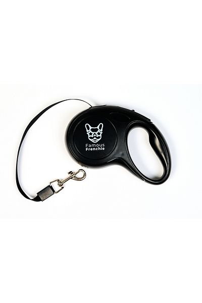 Famous Frenchie Retractable leash, Famous Frenchie, black