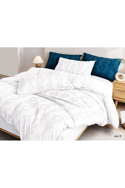 Casa New Concept Summer Bed Linen, 4 Pieces, Fitted Sheet, Microfiber Material
