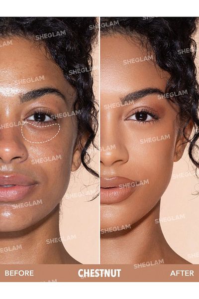 SHEGLAM كونسيلر لايك ماجيك بتغطية كاملة لمدة 12 ساعة - كستنائي