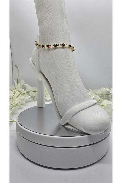 michelle takı zerafetin yeni adresi Colorful Stone Anklet