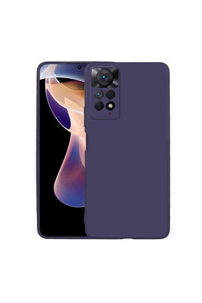 System Com حافظة هاتف Redmi Note 11 Pro 5G SYS Premier من السيليكون - أزرق داكن