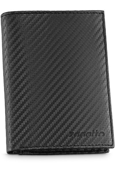 zagatto Men's Wallet, Zagatto®, Fabriano, Genuine Leather, Black, 9.3x12.7x3 cm, ZG-N4-F17