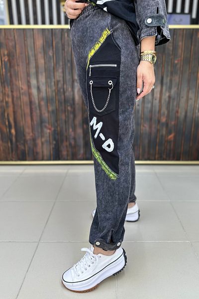 GÖKSEL Splashed Special Series Pants Super Battal Plus Size