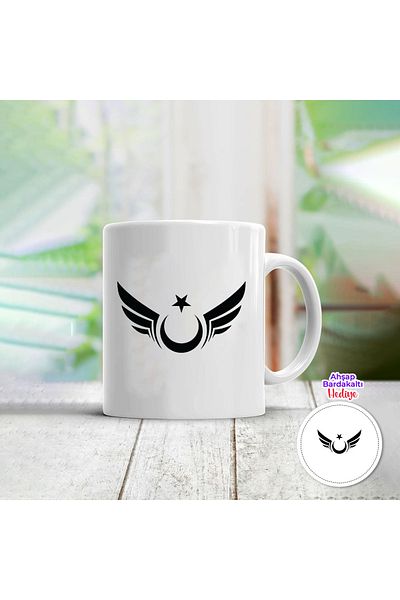metafortoys كوب Poselen على شكل نجمة القمر المجنحة
