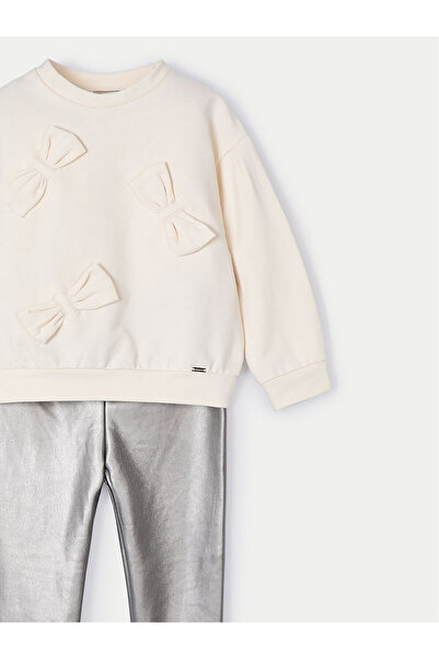 MAYORAL mayoral Girl's Set of blouse and leggings 4707 Beige