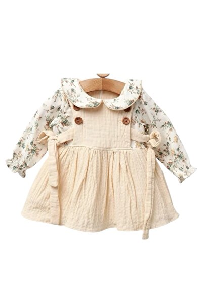 my pingy Rochiță Bebeluși/Copii Vintage Floral & Muselină Crem