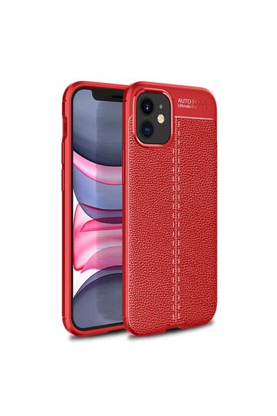 System Com iPhone 12 Compatible Sys Niss Silicone Case-Red