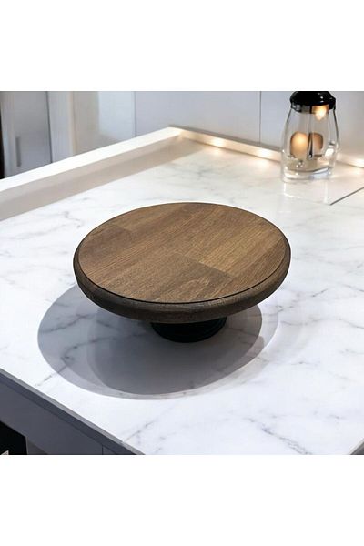 SuoHome Fleur Oak Metal Leg Presentation Stand 25cm