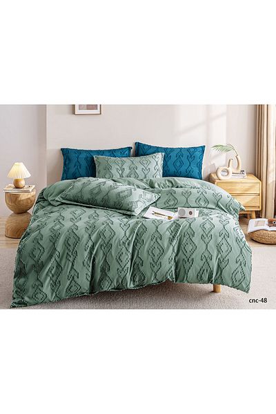 Casa New Concept Summer Bed Linen, 4 Pieces, Fitted Sheet, Microfiber Material