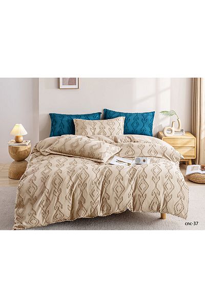 Casa New Concept Summer Bed Linen, 4 Pieces, Fitted Sheet, Microfiber Material