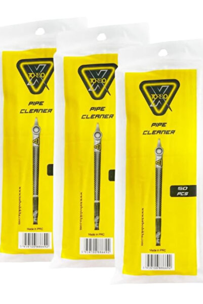 X TORBO منظف X-TORBO - منظف غليون قطني للاستخدام مرة واحدة - 15 سم، عبوة من 1...