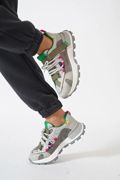 PATRON SHOES Cırtlı Bağlı Kadın Spor Ayakkabı