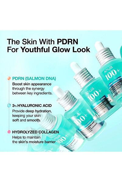 ANUA PDRN Hyaluronic Acid Capsule Serum, Hydration, Moisture Plumping, Fragrance-Free, 30ml