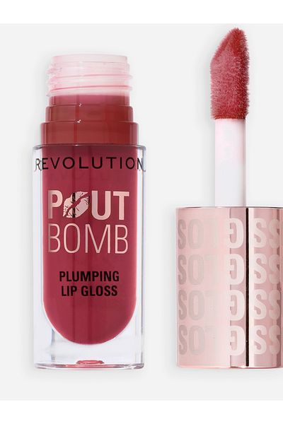 Revolution Pout Bomb Plumping Gloss Rose Pink