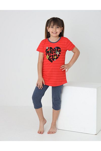 ERTA GOLD Girl's Summer Capri Suit
