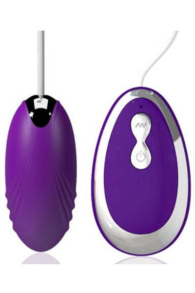 WildFashion Vibrator tip Ou cu telecomanda pe cablu pentru stimulare vaginalaa, Mov TOY311-11