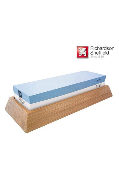 RICHARDSON SHEFFİELD Richardson Sheffield professional knife sharpening stone, 240/1000, stone size 18 x 6 x 3 cm
