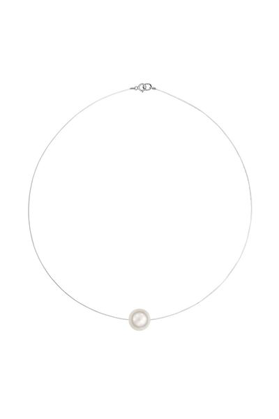 ohmygod jewelry Colier cu Perla si Fir Transparent 40 Cm – Gentle Pearl