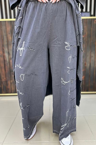 GÖKSEL Thin Jeans Design Pants Super Battal Large Size