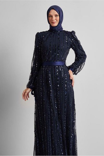 Alvina 50500 Beads Sequence Evening Dress 40-48