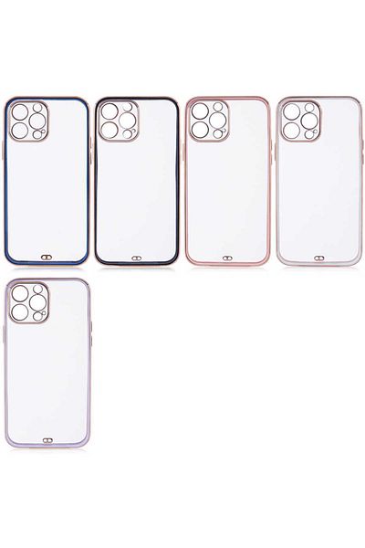 System Com iPhone 12 Pro Compatible Sys Vo It Clear Case-Navy Blue