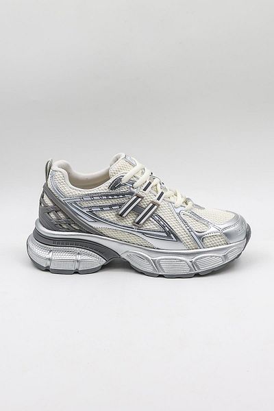 KRISTE BELL Shiny Patterned Sneaker Women's Sports Shoes Kb0038 Silver