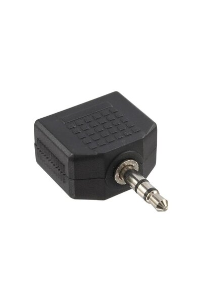 Powermaster 3.5 Mm Stereo Erkek - 3.5 Mm 2 Dişi Çevirici Jack