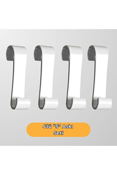 almital mobilya aksesuarları furniture accessories 4ADET S TİPİ HAVLUPAN DUŞA...