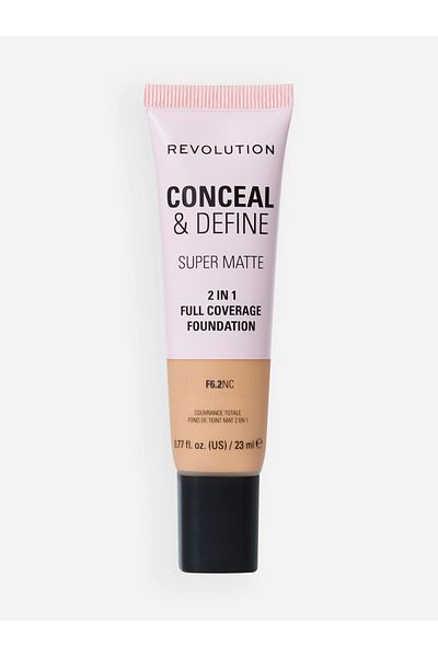 Revolution Conceal and Define Full Coverage Foundation F6.2NC - 23ml