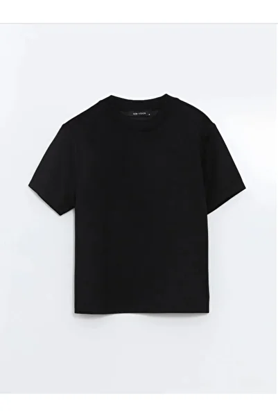 LC Waikiki Lcw Vision Black Crew Neck Women's T-Shirt
