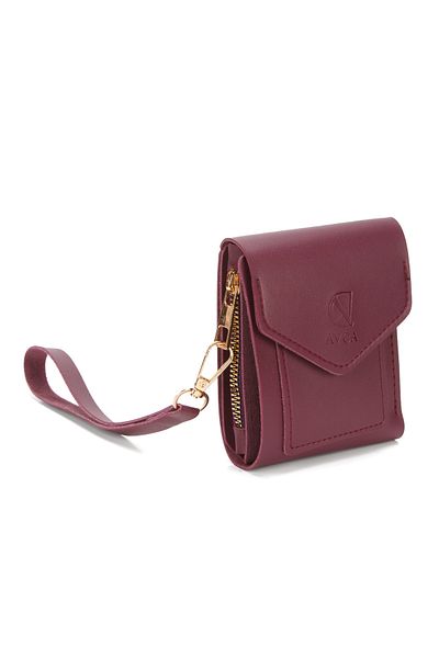 Av A Dos Mini Women's Wallet with Hand Wrist Strap Cash Coin Compartment Wallet