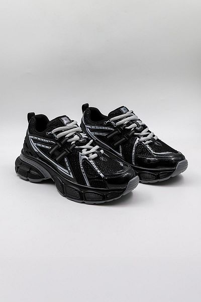 KRISTE BELL Shiny Patterned Sneaker Women's Sports Shoes Kb0038 Black