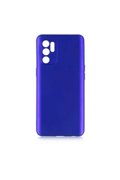 System Com حافظة Reno 6 4G SYS Premier من السيليكون - أزرق ساكس
