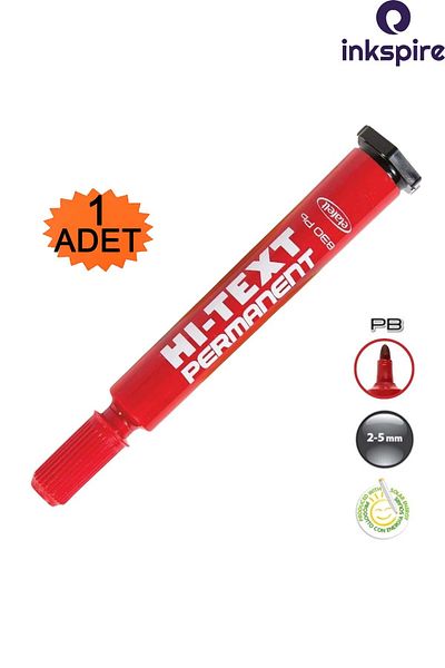 inkspire Round Tip Permanent Marker Pen 1Pcs Hi-Text Flat Tip Acetate Marker Marking Parcel Drawing Sack
