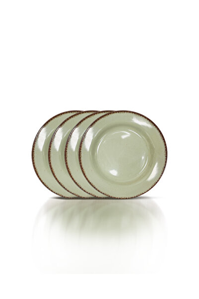Bisbell 4Pcs 10" Melamine Ware Pistachio Deep Plate - Soup, Pasta, Dessert Plate,BB1660N