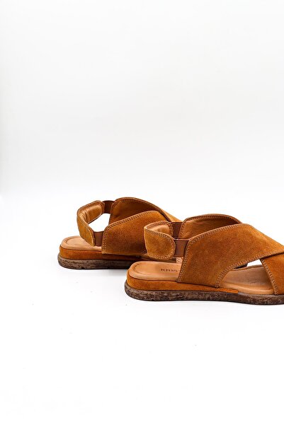 KRISTE BELL Suede Leather Sandals Kb706 Suede Tan