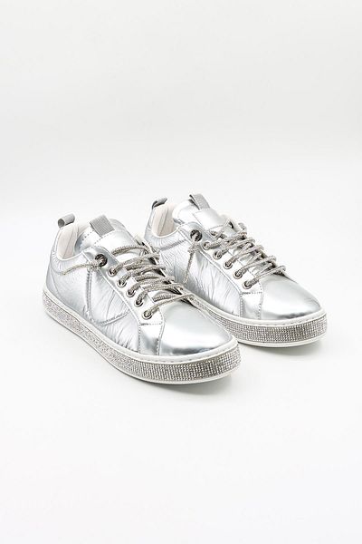 KRISTE BELL Daily Patent Leather Women's Sports Shoes Kb22513 Silver