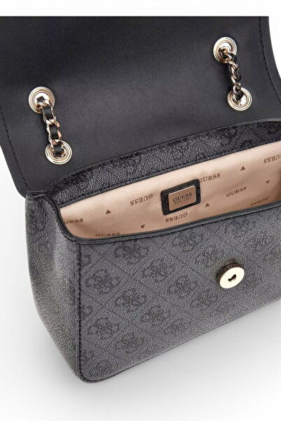 Guess IZZY CONVERTIBLE XBODY FLAP Dámská antracitová taška přes rameno HWSG8654190-CLO