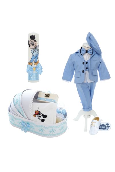 Recostore Trusou complet pentru botez Mickey Mouse, 15 piese, Recostore®, REC2652