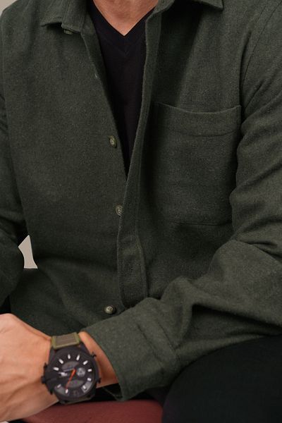 Etikmen Πουκάμισο σε κουτί δώρου HAKI Plain Oversize (Wide Fit)